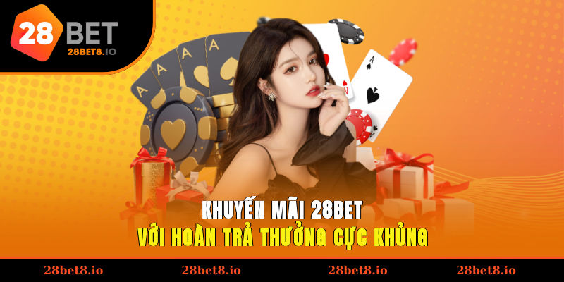 Khuyến Mãi 28BET - Ưu Đãi Lớn Dành Cho Hội Viên Tham Gia 4 Khuyến mãi 28BET với hoàn trả thưởng cực khủng